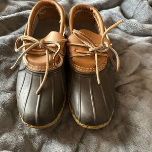 Brown and Tan Duck Shoes